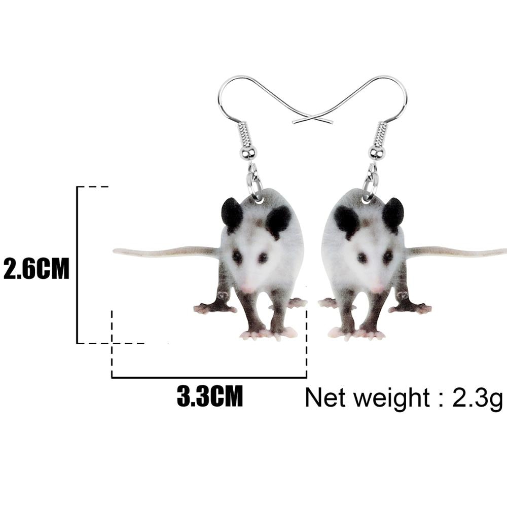 Rat Earrings Realistic Dangling Earrings Rat Earrings Realistic Dangling Earrings