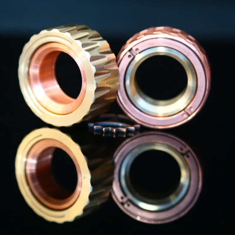 Ratchet Wheel Fidget Ring Fidget Slider Adult EDC Metal Fidget Toys ADHD Hand Spinner Stress Relief Toys Office Toy