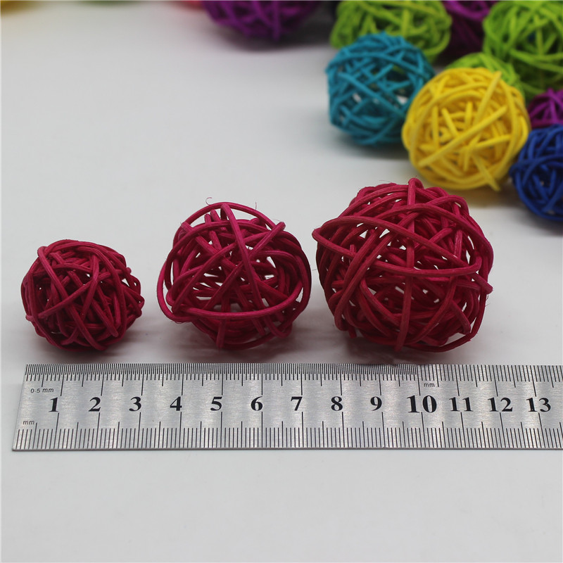 Rattan Balls Decor Home Ornament (25Pcs) Rattan Balls Decor Home Ornament (25Pcs)