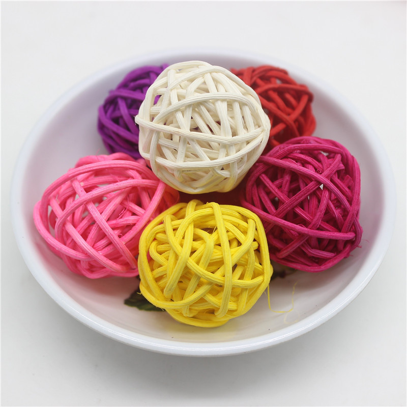 Rattan Balls Decor Home Ornament (25Pcs) Rattan Balls Decor Home Ornament (25Pcs)