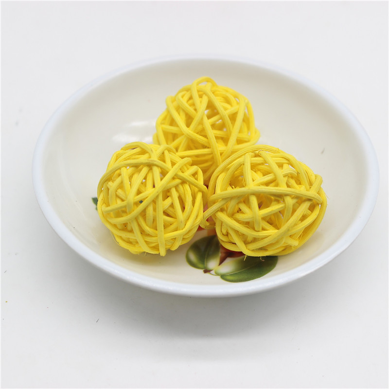 Rattan Balls Decor Home Ornament (25Pcs) Rattan Balls Decor Home Ornament (25Pcs)