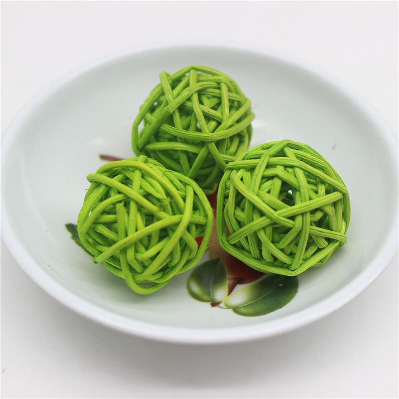 Rattan Balls Decor Home Ornament (25Pcs) Rattan Balls Decor Home Ornament (25Pcs)