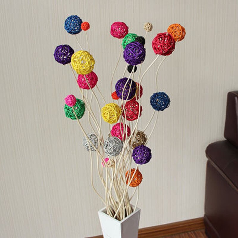 Rattan Decorative Wicker Balls (10Pcs)