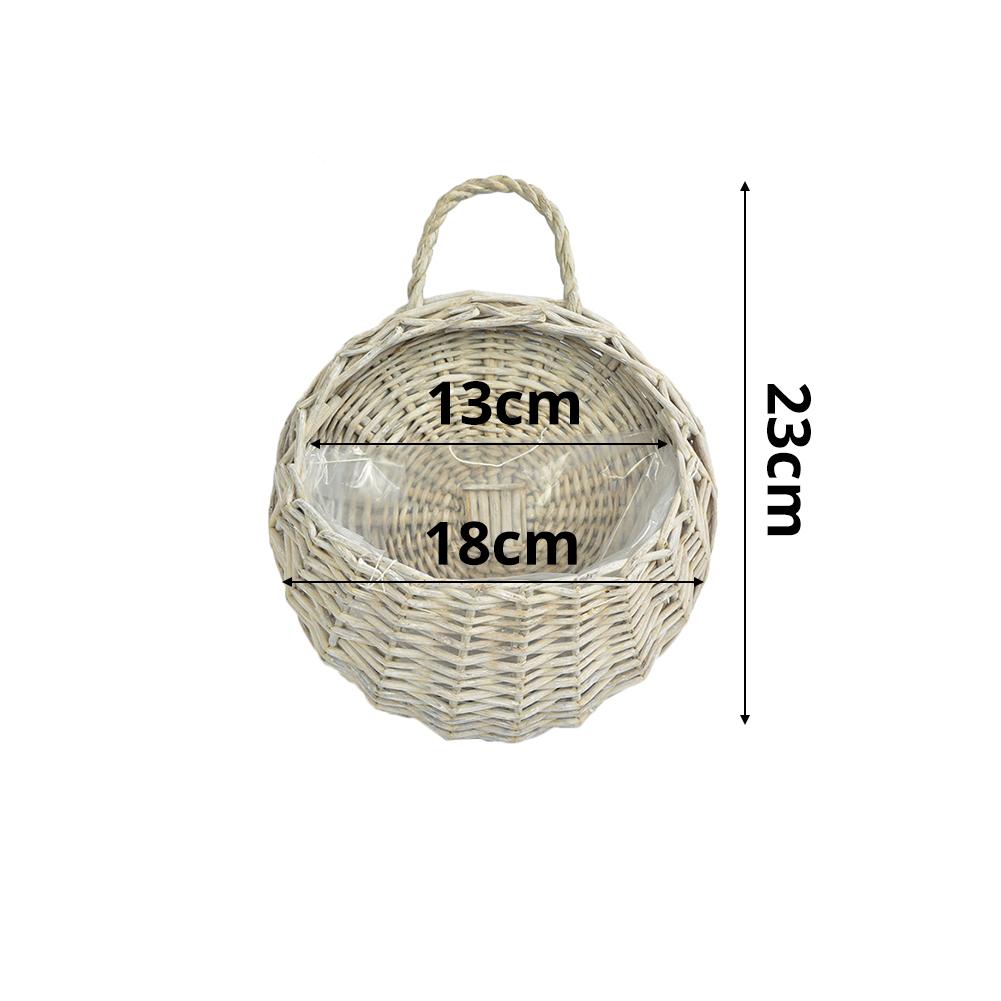 Rattan Hanging Basket Wall Planter Rattan Hanging Basket Wall Planter