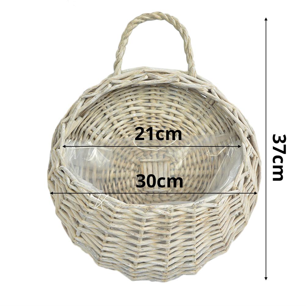 Rattan Hanging Basket Wall Planter Rattan Hanging Basket Wall Planter