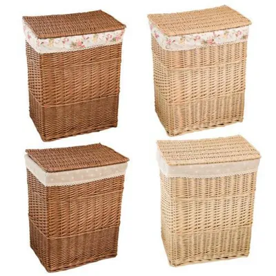Rattan Laundry Basket with Lid