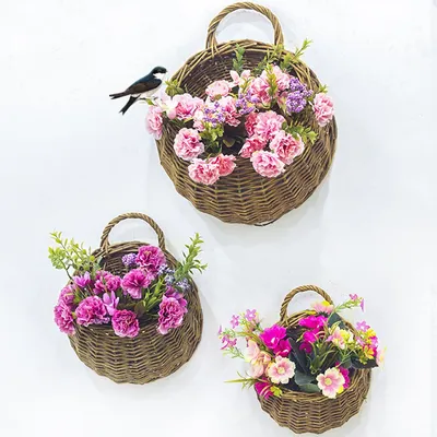 Rattan Plant Hanger Wall Decor