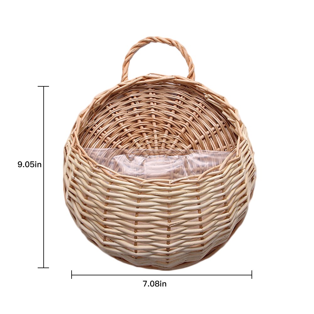 Rattan Plant Hanger Wall Decor