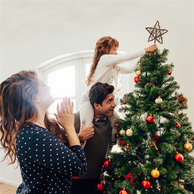Rattan Star Christmas Tree Topper