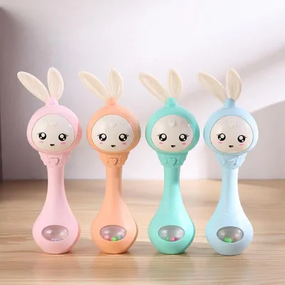 Rattle Teether with Flashing Lights and Music