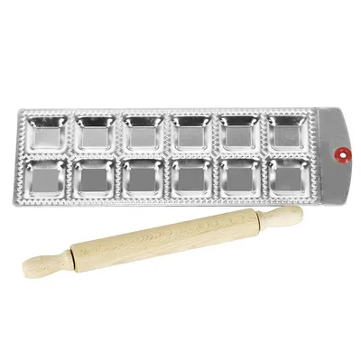 Ravioli Mold with Rolling Pin Ravioli Mold with Rolling Pin