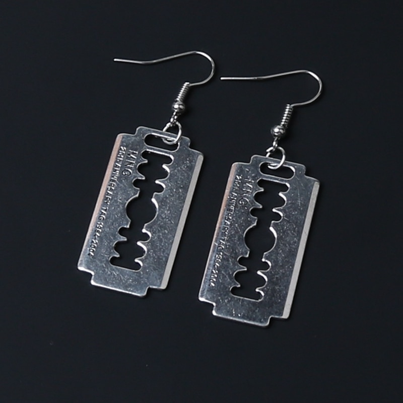 Razor Blade Earrings Gothic Accessory Razor Blade Earrings Gothic Accessory