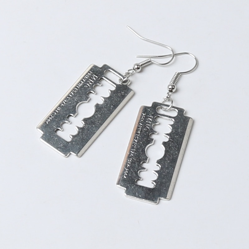 Razor Blade Earrings Gothic Accessory Razor Blade Earrings Gothic Accessory