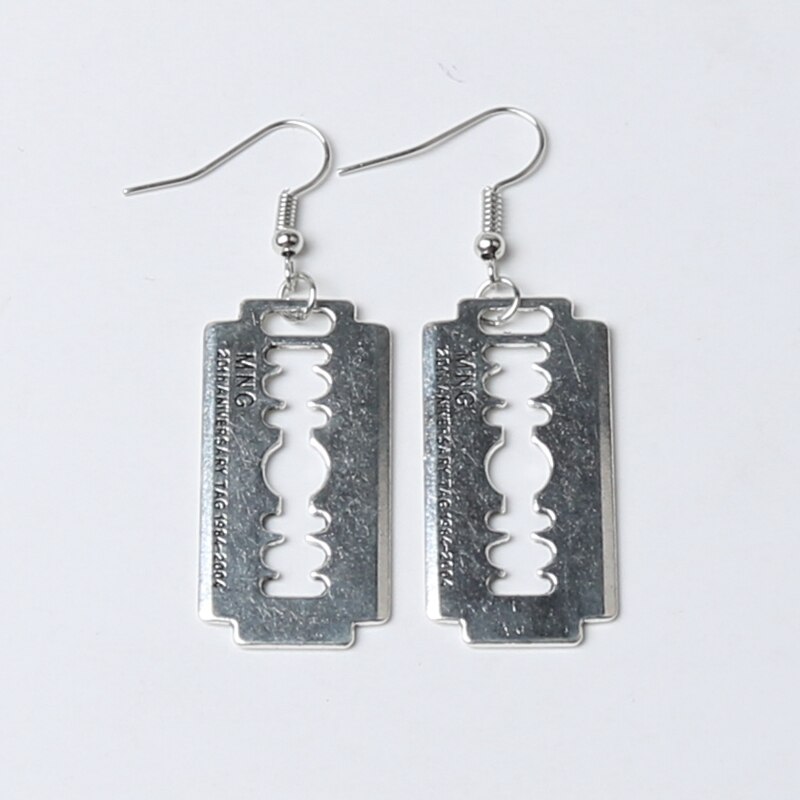 Razor Blade Earrings Gothic Accessory Razor Blade Earrings Gothic Accessory
