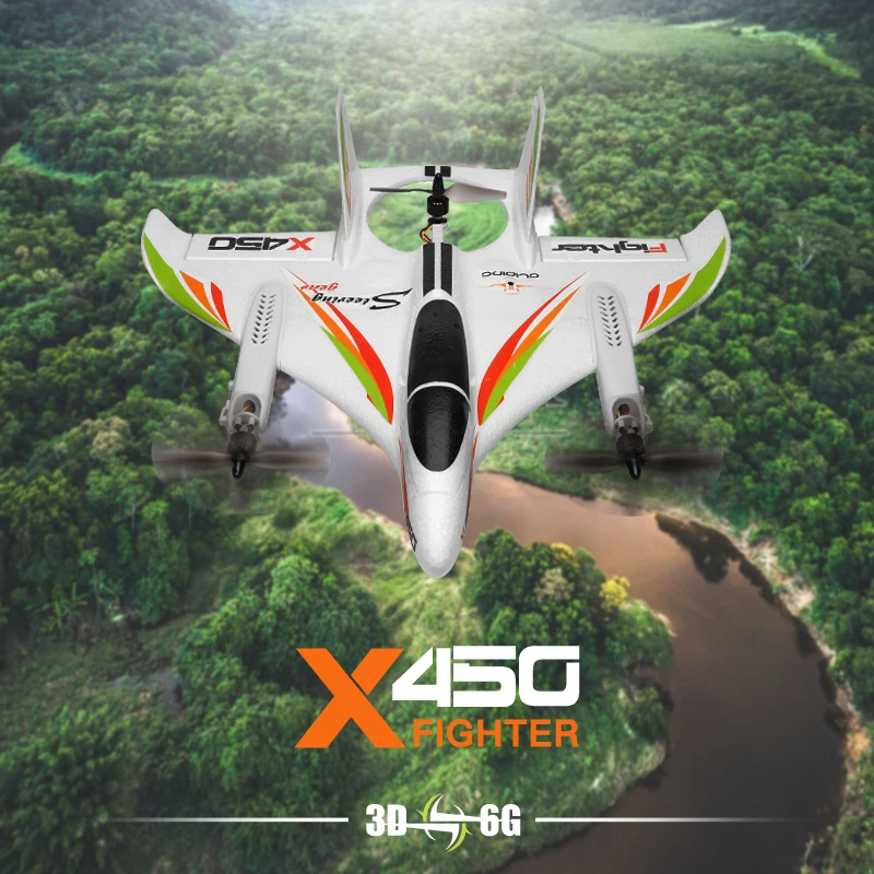 RC Airplane Wltoys XKS X450 Remote Contorl 3D 6G 6CH Fixed Wing LED Vertical Takeoff RC Aircraft RTF Rc Planes for RC Airplane Wltoys XKS X450 Remote Contorl 3D 6G 6CH Fixed Wing LED Vertical Takeoff RC Aircraft RTF Rc Planes for
