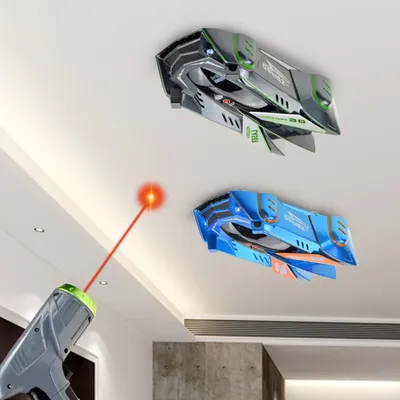 RC Car Infrared Laser Stunt Tracking Wall Ceiling Climbing Light Remote Control Drifting Car Electric Anti-gravity Car