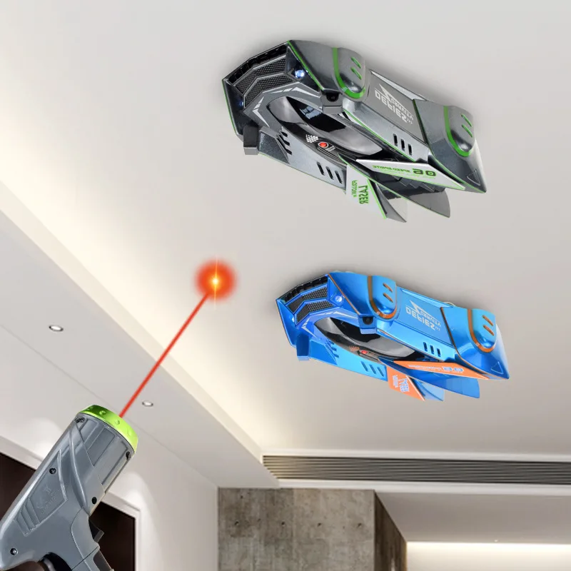 RC Car Infrared Laser Stunt Tracking Wall Ceiling Climbing Light Remote Control Drifting Car Electric Anti-gravity Car