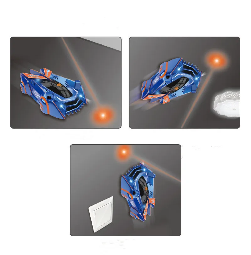 RC Car Infrared Laser Stunt Tracking Wall Ceiling Climbing Light Remote Control Drifting Car Electric Anti-gravity Car