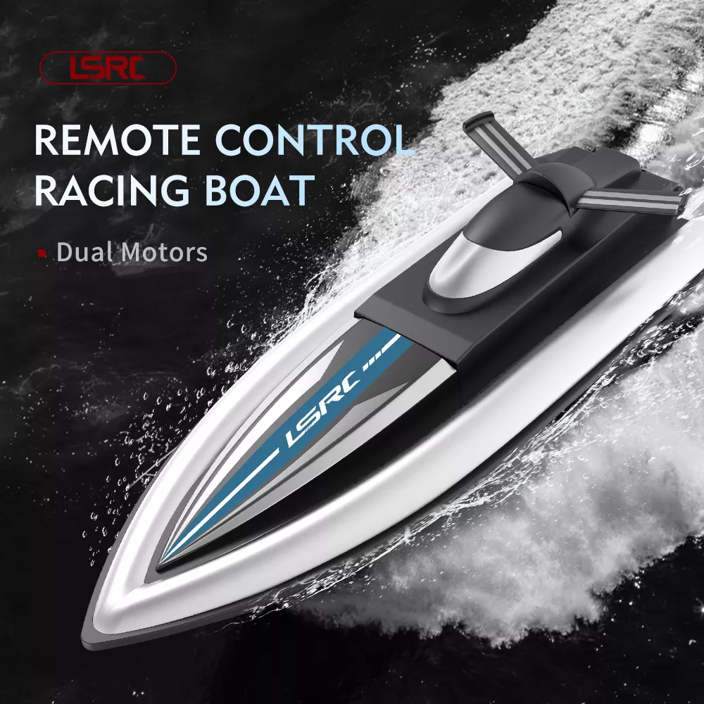 RC High Speed Racing Boat Waterproof Rechargeable Model Electric Radio Remote Control Speedboat Toys