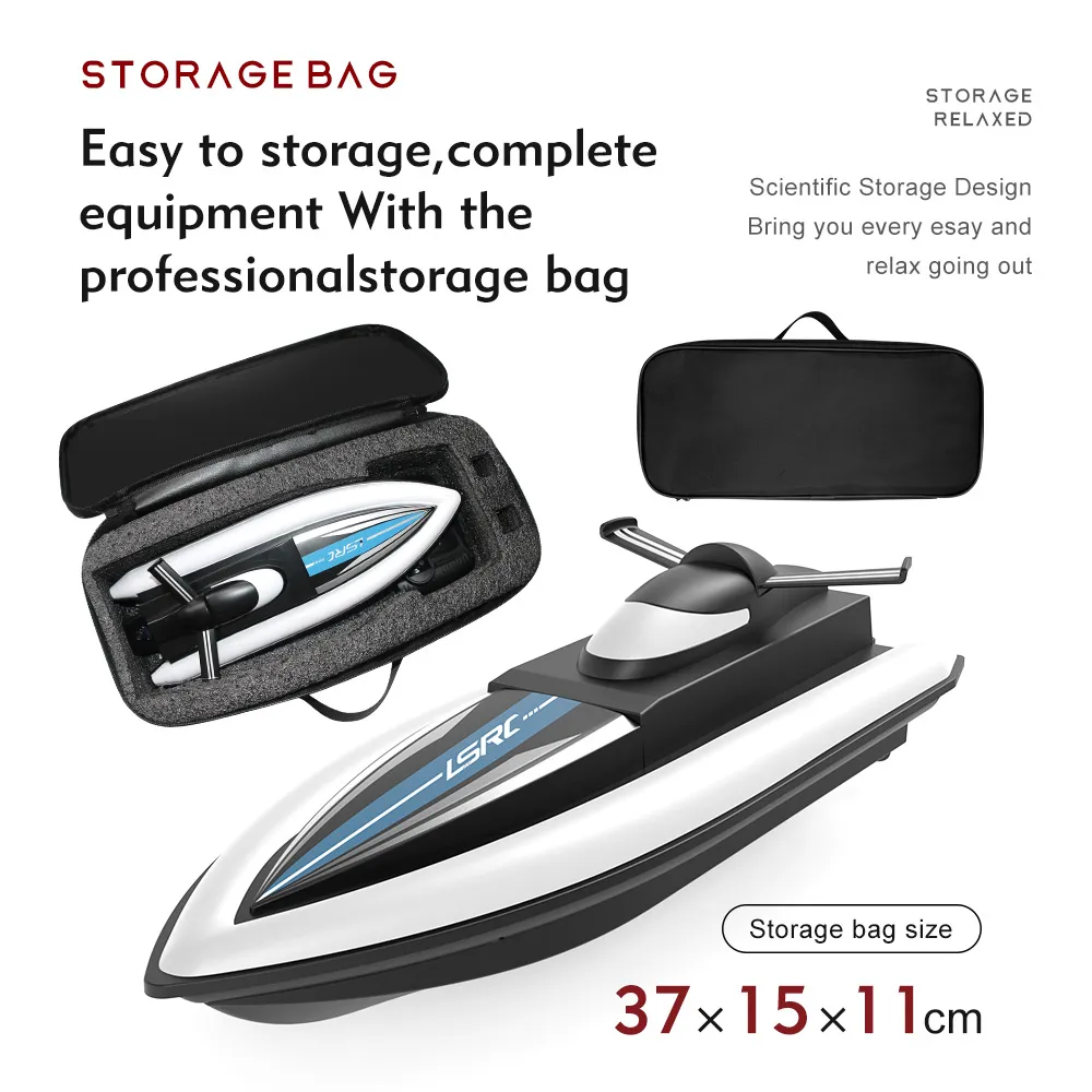 RC High Speed Racing Boat Waterproof Rechargeable Model Electric Radio Remote Control Speedboat Toys