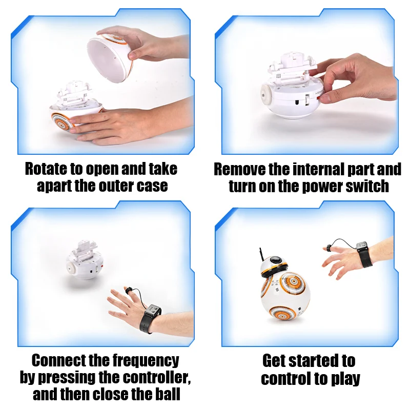 RC Robot 2.4G Radio Remote Control With Sound Watch Gesture Induction Sensor Intelligent Robot Car Model Kid Electronic