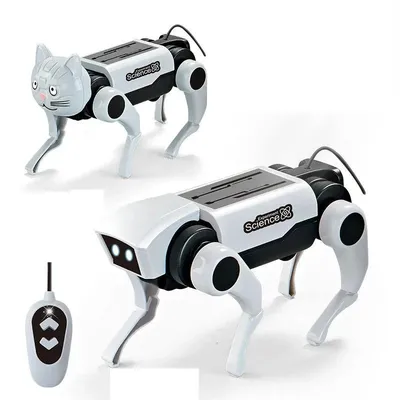 Rc Robot Children's Remote Control Mechanical Dog Toy Science Teaching Diy Assembling Model Electric Set Toys for Boys