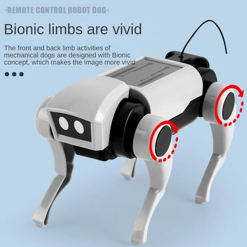 Rc Robot Children's Remote Control Mechanical Dog Toy Science Teaching Diy Assembling Model Electric Set Toys for Boys
