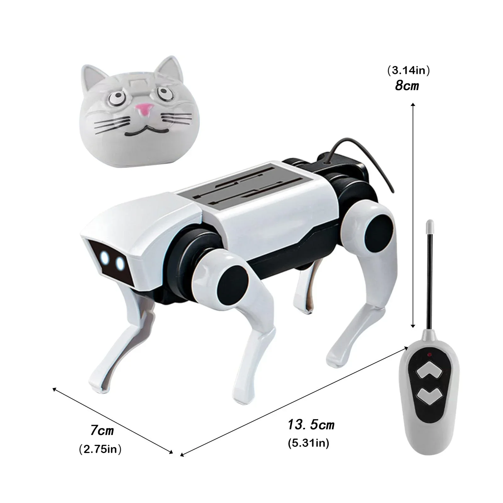 Rc Robot Children's Remote Control Mechanical Dog Toy Science Teaching Diy Assembling Model Electric Set Toys for Boys