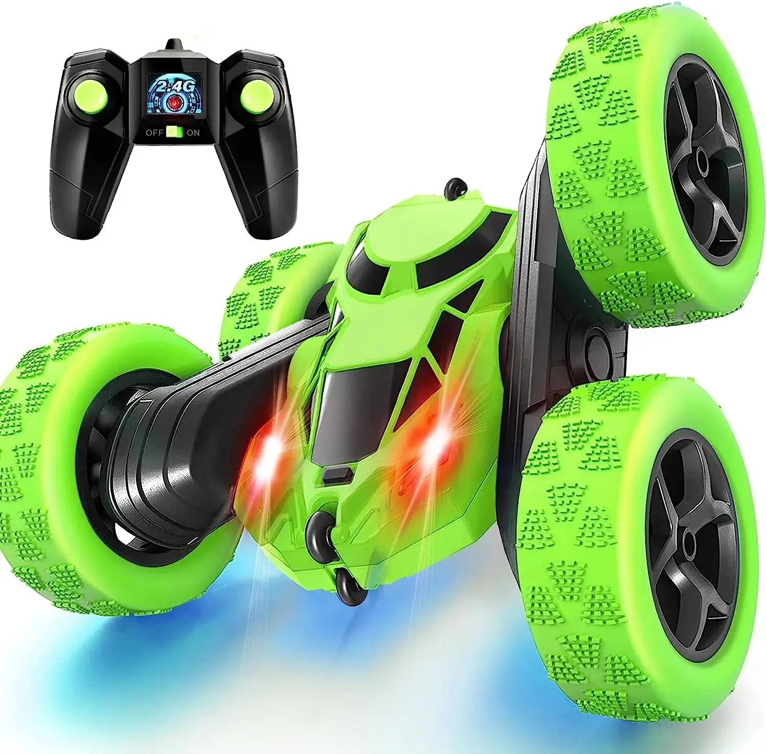 RC Stunt Car Children Double Sided Flip 2.4G Remote Control 360 Deree Rotation Off Road Drift RC Car Gifts For Kids