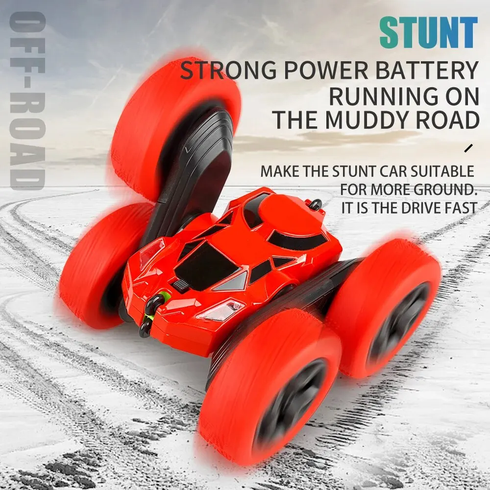 RC Stunt Car Children Double Sided Flip 2.4G Remote Control 360 Deree Rotation Off Road Drift RC Car Gifts For Kids RC Stunt Car Children Double Sided Flip 2.4G Remote Control 360 Deree Rotation Off Road Drift RC Car Gifts For Kids