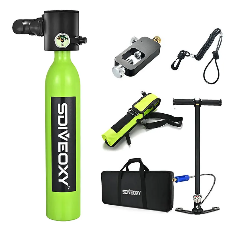 Re-inflatable Scuba Cylinder Diving Oxygen Tank In Underwater Breathing Apparatus Portable Mini Diving Gear Accessories Re-inflatable Scuba Cylinder Diving Oxygen Tank In Underwater Breathing Apparatus Portable Mini Diving Gear Accessories
