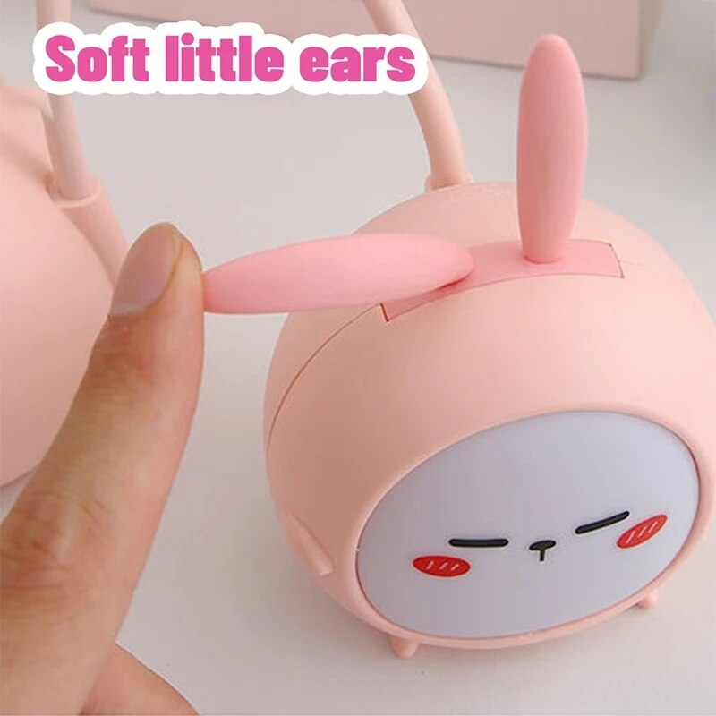 Reading Lamp USB LED Kawaii Rabbit Desk Lamp Children Eye Protection Table Lamp Cartoon Colorful Night Light