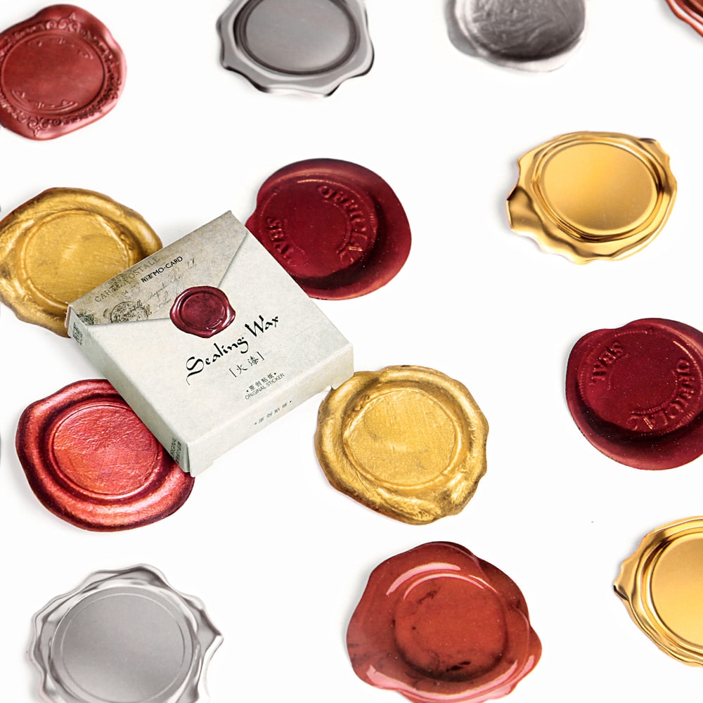 Ready to Use Wax Seal Stickers (45 pcs)