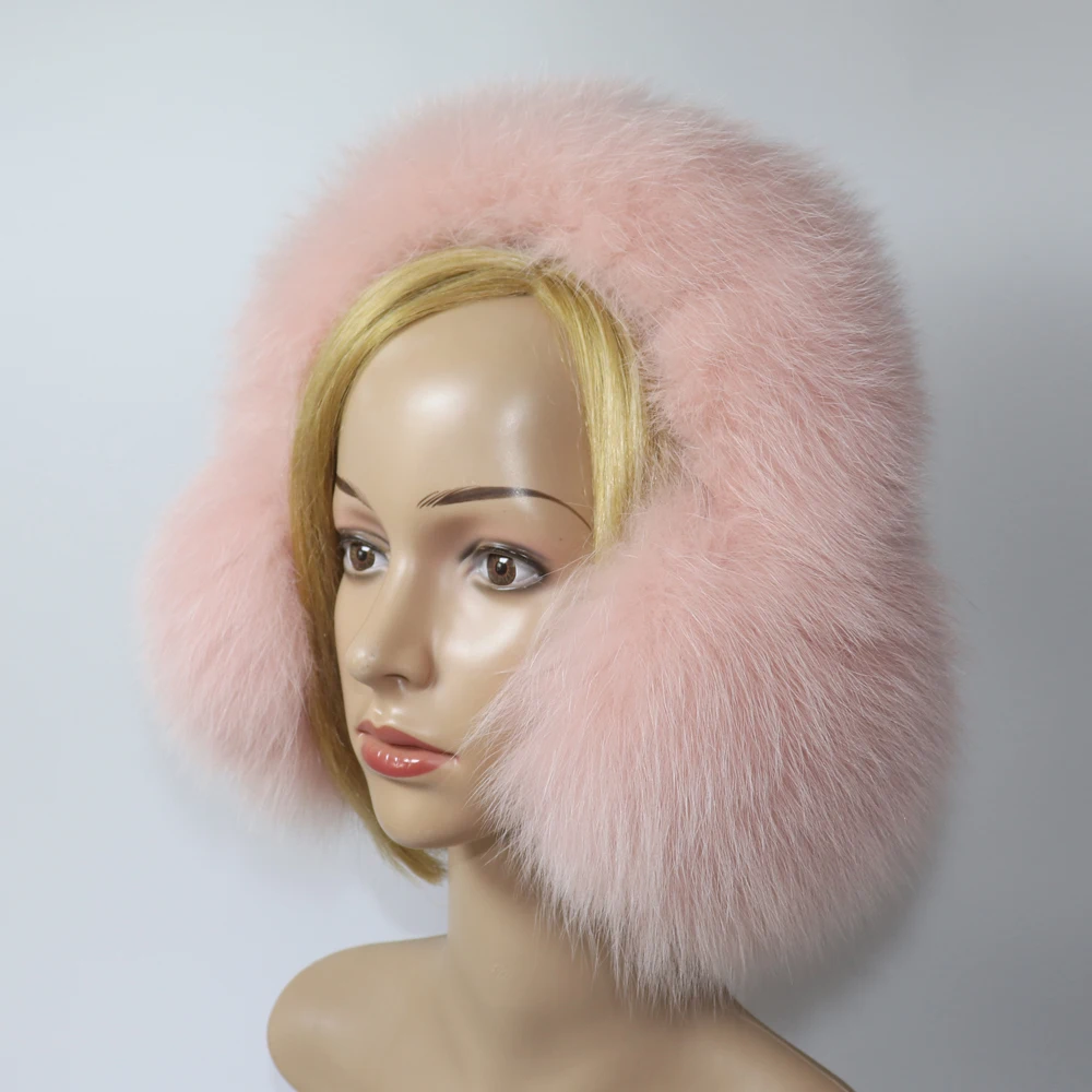Real Fox Fur Earmuffs For Winter Women Warm Natural Raccoon Fur Earmuffs Girls Ear Warmer Genuine Fur Scarves Plush Ear Real Fox Fur Earmuffs For Winter Women Warm Natural Raccoon Fur Earmuffs Girls Ear Warmer Genuine Fur Scarves Plush Ear