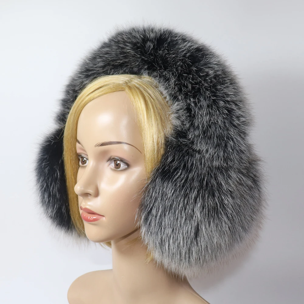 Real Fox Fur Earmuffs For Winter Women Warm Natural Raccoon Fur Earmuffs Girls Ear Warmer Genuine Fur Scarves Plush Ear Real Fox Fur Earmuffs For Winter Women Warm Natural Raccoon Fur Earmuffs Girls Ear Warmer Genuine Fur Scarves Plush Ear