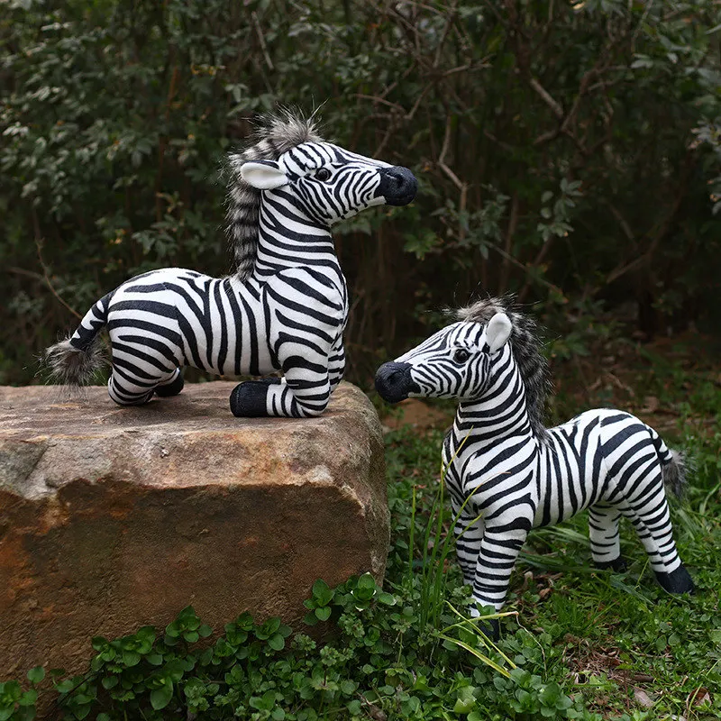 Real Life Standing Zebra Stuffed Animal Plush Toy Simulation Zebra Doll Photography Props Christmas Birthday Gifts for Real Life Standing Zebra Stuffed Animal Plush Toy Simulation Zebra Doll Photography Props Christmas Birthday Gifts for