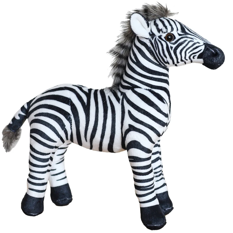 Real Life Standing Zebra Stuffed Animal Plush Toy Simulation Zebra Doll Photography Props Christmas Birthday Gifts for Real Life Standing Zebra Stuffed Animal Plush Toy Simulation Zebra Doll Photography Props Christmas Birthday Gifts for