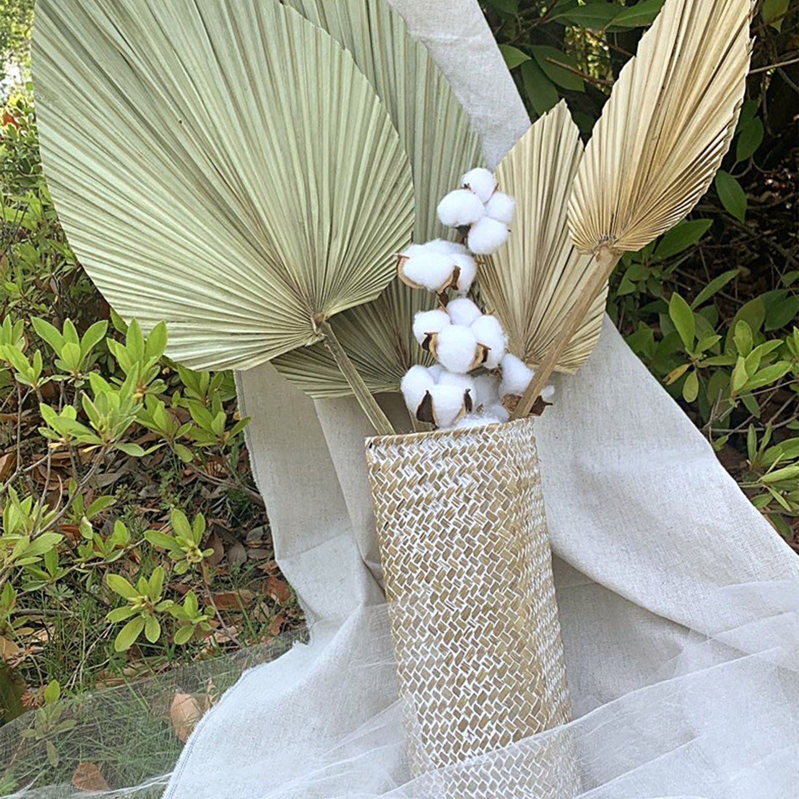 Real Natural Dried Palm Leaf
