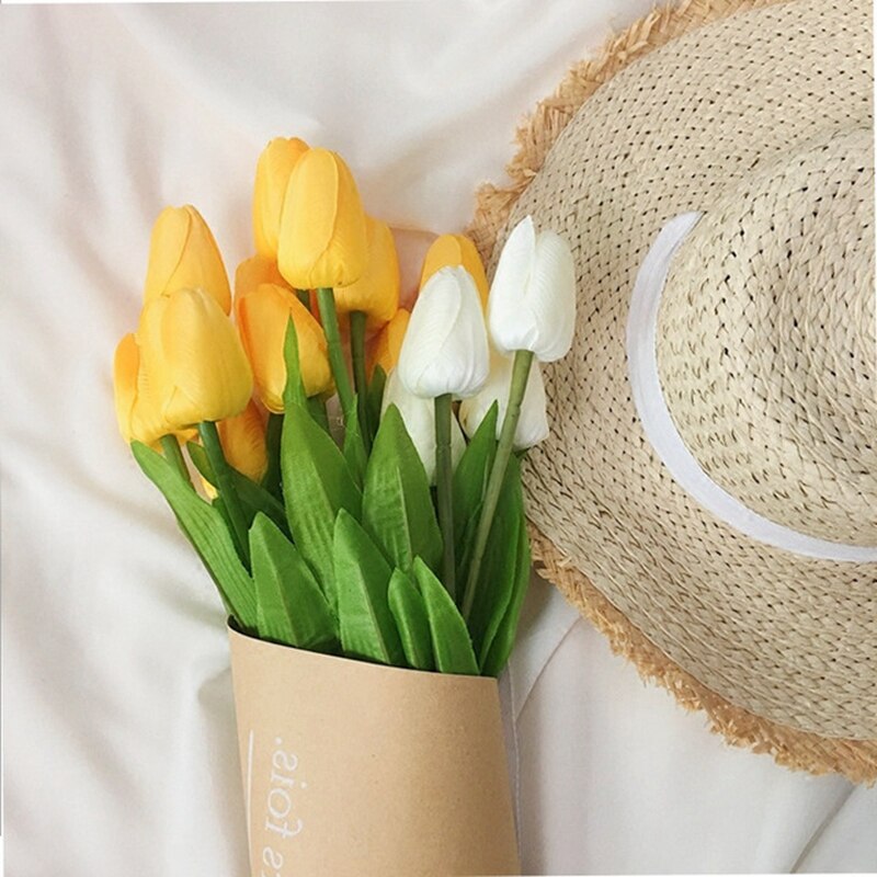 Real Touch Tulips Fake Flowers (5 Pcs) Real Touch Tulips Fake Flowers (5 Pcs)