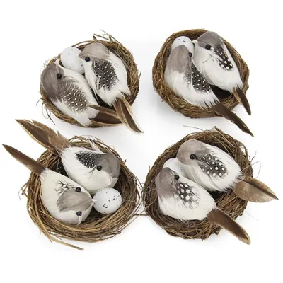 Realistic Artificial Bird Nest Decor Realistic Artificial Bird Nest Decor