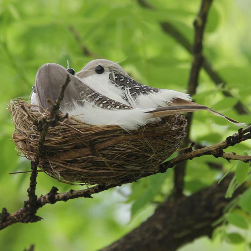 Realistic Artificial Bird Nest Decor Realistic Artificial Bird Nest Decor