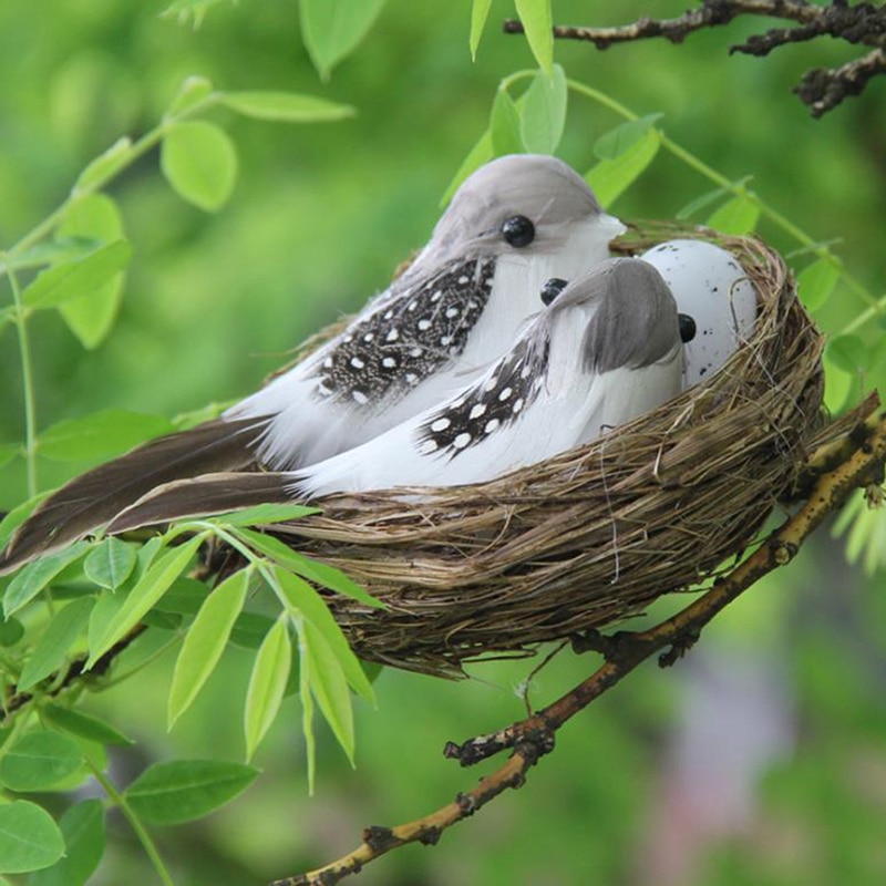 Realistic Artificial Bird Nest Decor Realistic Artificial Bird Nest Decor