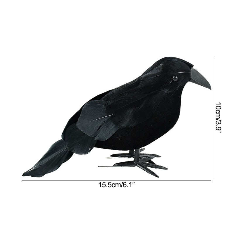 Realistic Black Crow for Halloween Decoration Realistic Black Crow for Halloween Decoration