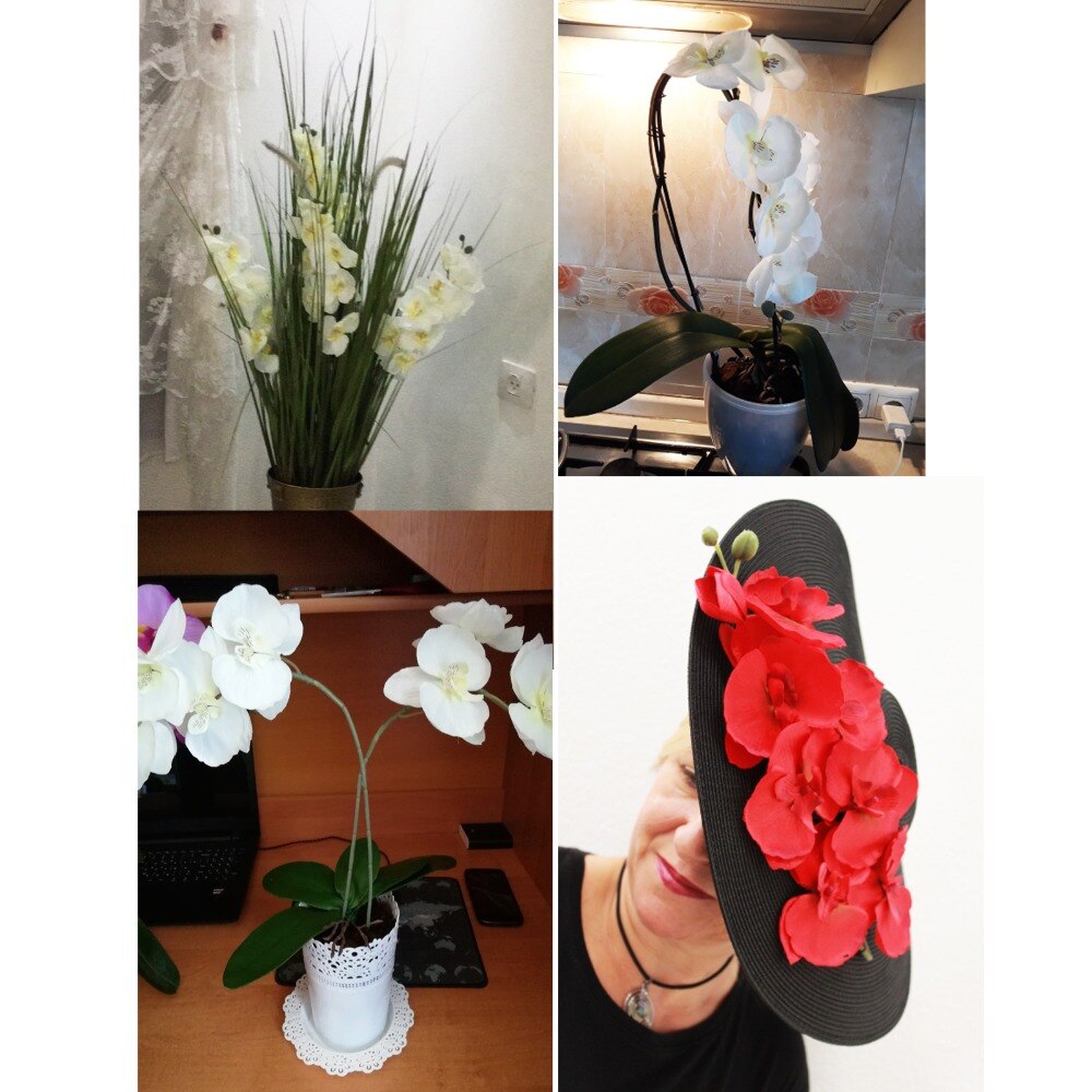 Realistic Colorful Fake Orchids