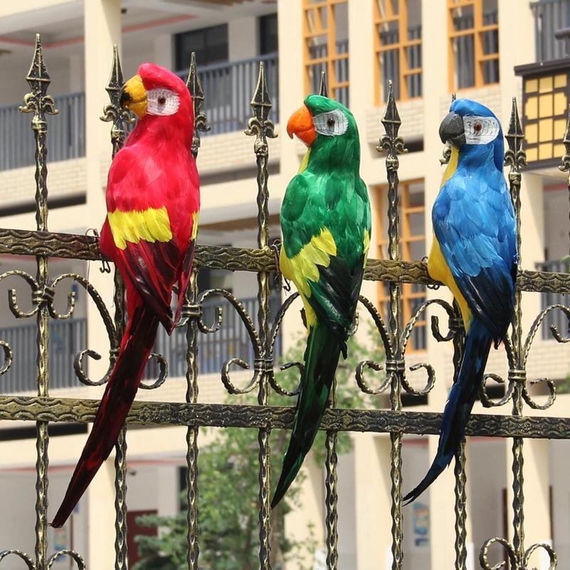 Realistic Fake Parrot Ornament Realistic Fake Parrot Ornament