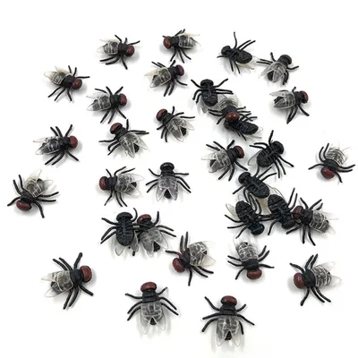 Realistic Fake Plastic Flies (100 pcs) Realistic Fake Plastic Flies (100 pcs)