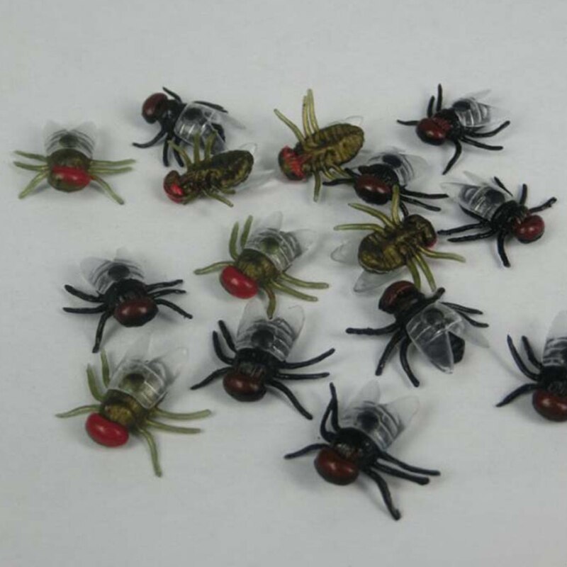 Realistic Fake Plastic Flies (100 pcs) Realistic Fake Plastic Flies (100 pcs)
