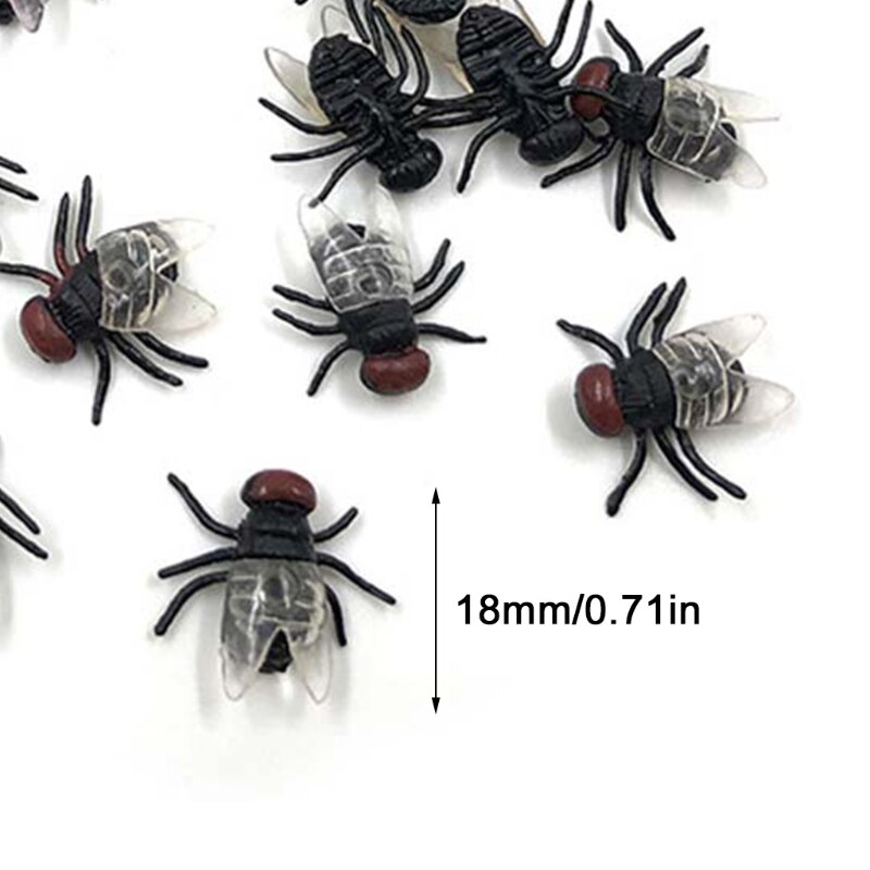 Realistic Fake Plastic Flies (100 pcs) Realistic Fake Plastic Flies (100 pcs)