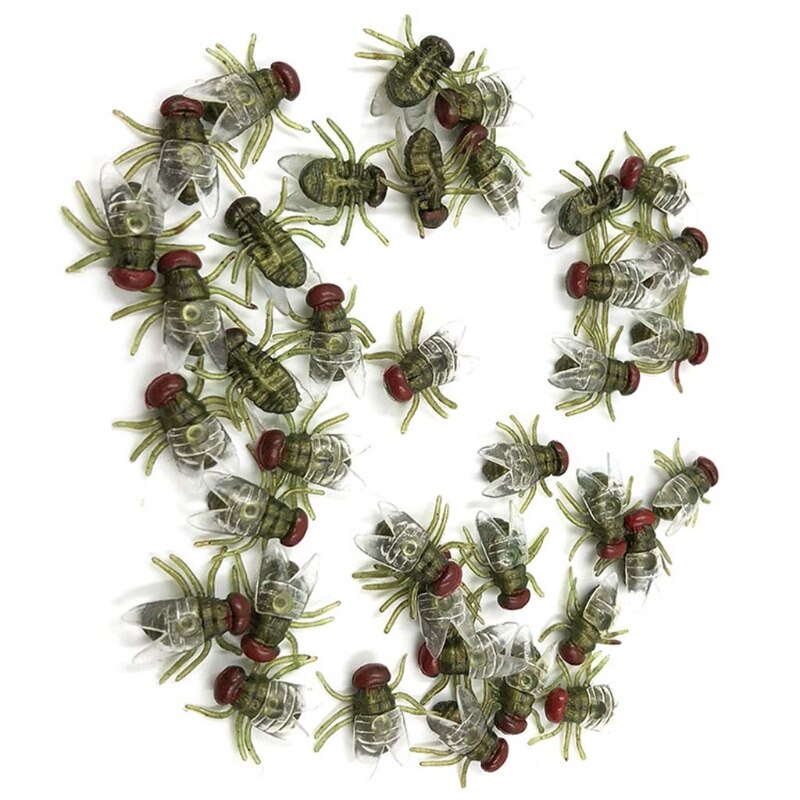 Realistic Fake Plastic Flies (100 pcs) Realistic Fake Plastic Flies (100 pcs)