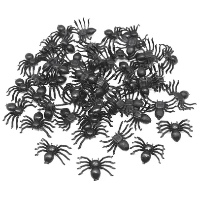 Realistic Fake Spiders Halloween Decoration (50 pcs)